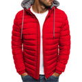 Jaqueta Masculina Puffer Com Capuz Removível